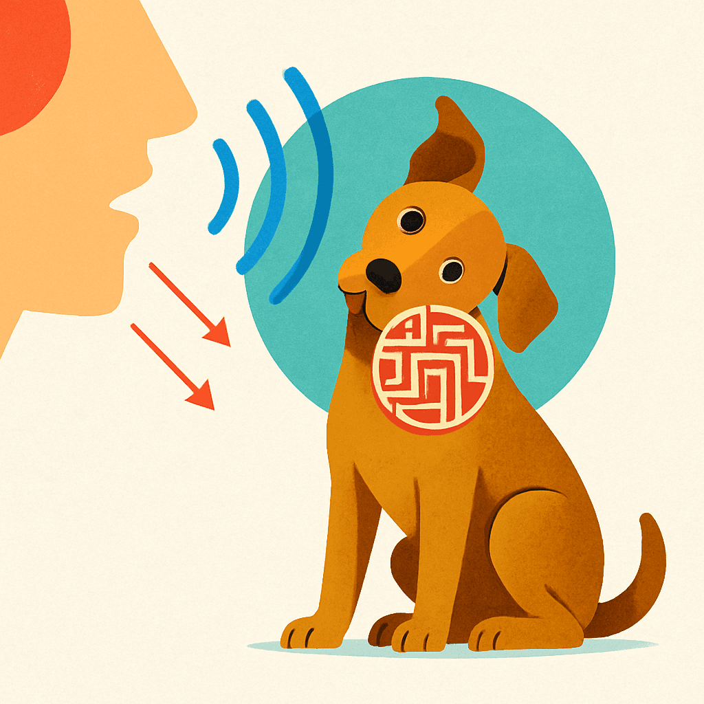 Why do dogs tilt their heads when you talk to them?